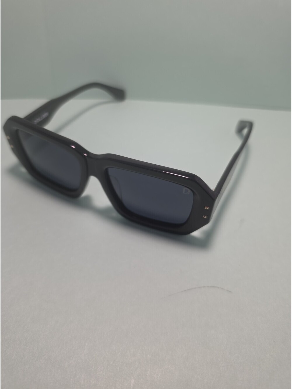(2) New Pair's Retro Oversized Dollger Square Sunglasses Shades Black - Picture 5 of 8